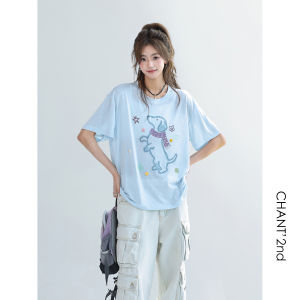 CHANT2nd | Breathable Light T-shirt Dachshund Print
