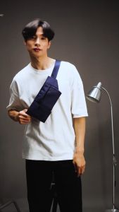 Tas selempang pria slingbag murah terbaru waterproof FREE dompet dan jam LED / KK