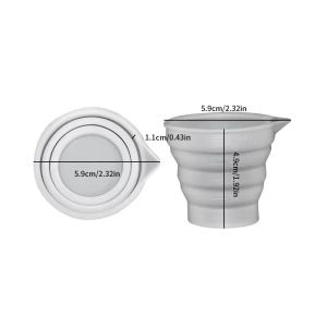 50-500ml Foldable Silicone Measuring Cup Multi-spec Portable Liquid Container Silicone Mixing Cup For DIY Epoxy Resin Jewelry H