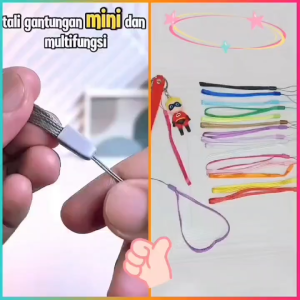 TALI GANTUNGAN SERBAGUNA 18 CM / STRAP NILON WARNA WARNI / TALI GANTUNGAN UNIVERSAL / LANYARD NYLON GANTUNGAN HP SMARTPHONE TUMBLER FLASHDISK / TPS6350