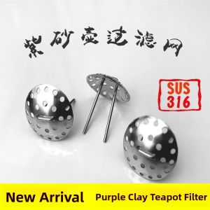 Inbuilt Filter Tea Pot Spout Stainless Steel 316 Tea Leak Ceramic Glass Universal Tea Strainer Net Chinese Style Dining Utensils