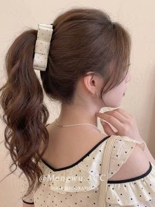 MENGWU | Korean Style Bowknot Banana Hair Clip Headwear
