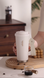 Ly giữ nhiệt có ống hút TAFUCO DuoSip Coffee Tumbler 500ml Inox 316 Phủ Sứ giữ nhiệt 12 - 24 tiếng