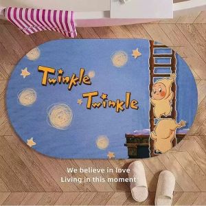 Đồ Trang Trí Nhà Tắm Hoạt Hình Dễ Thương Người Sao Băng Chống Trượt Nhanh Khô Thấm Hút Bằng Sét Thạch Anh Chất Liệu Tròn Hình Vuông