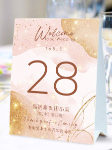 Morandi Wedding Banquet Seat Card Wedding Stylish Seat Card Wedding Table Sign Wedding Table Cards Custom Table Sign Table Card