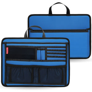 Briefcase Bag Organizer Insert durable water resistant Lightweight Nylon insert Bag for Easy Organization Multi - Compartment Travel Briefcase Bag organizer insert  for Laptop Passport Electronics & Daily Essentials