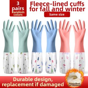 Waterproof Warm Thick Rubber Gloves