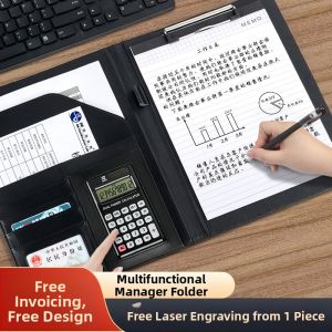 XYBP | Multifunctional Business File Folder Calculator Contract Pad