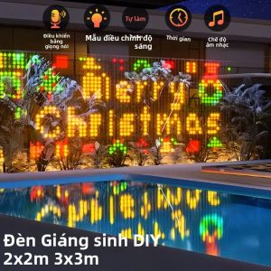 Đèn Rèm Thông Minh WiFi 400 LED Trang Trí Giáng Sinh Ngoài Trời Điều Khiển Bằng Ứng Dụng Alexa Google Home Chế Độ Nhạc Chống Nước IP65