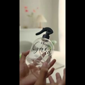 Botol Spray Bening Dengan Stiker