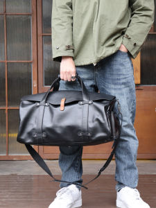 WANYE | Large Capacity Business Travel Leisure Leather Bag
