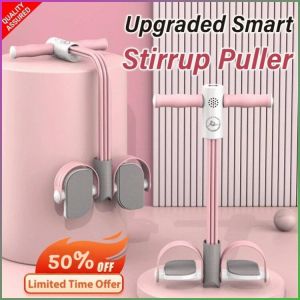 💕In Stock💕Upgraded Smart Stirrup Puller/Weight Loss Fitness Stirrup Puller/Abdomen Slimming Resistance Bands/Voice Announcement Counting/仰卧起坐辅助器