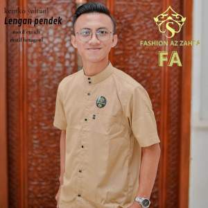 kemko sultan embos pria dewasa lengan pendek terbaru kemeja koko kancing jepret