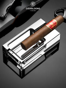 CIGARLOONG Ashtray Glass Bottom Office Living Room Home Decoration Cigar Snowflake CG-24DET1 Creative Gift Fashionable Ashtray