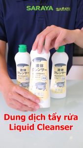 Kem Tẩy Rỉ Sét Vòi sen Inox Dụng cụ nấu ăn - Saraya Liquid Cleanser theo chuẩn Nhật Bản- Chai 400g