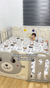 Playpen for Baby Playard Foldable Easy Install Large Area Smooth healthy material Indoor