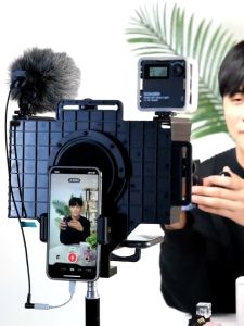 AMBITFUL T3 Wide-Angle Teleprompter for 12 inch iPad Mini Tablet Phones Prompting Prompter Reader for Mobile DSLR Camera Live Recording