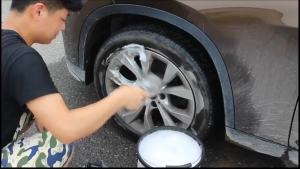 ZEO Car Wheel Cleaning Brush Tool Tire Washing Clean To Cleaning Rims Spokes Wheel Barrel Brushes