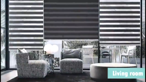 【ส่งจากไทย】กันแสงม่านม้วน ม่านม้วนเกาหลีดูโอสกรีน (Zebra Blinds) กันแดด ปรับแสง โซ่ดึง มู่ลี่ สำหรับห้องนั่งเล่น