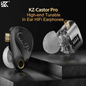 KZ Castor Pro Trong Tai Tai Tai Nghe 2DD Năng Động Cao cấp Có Thể Điều Chỉnh Tai Nghe Tiếng Ồn Hủy Bỏ chơi game thể thao âm thanh độ trung thực cao IEM tai nghe âm bass 2Pin Thiết Kế cáp có thể tháo rời Thoải Mái Để Mặc Nút Tai Cho Điện Thoại thông Minh M