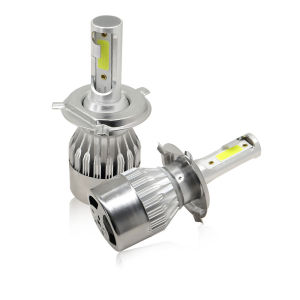 Car LED Headlights H4 H7 H11 9005 9006 7600LM C6 72W LED Car Headlight Hi / Lo Beam Light Bulbs Colour 6000K