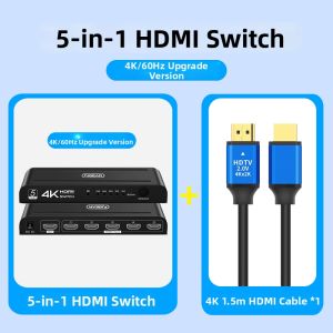 NUOMEIDA | 8-in-1 HDMI Switcher 4K High Definition Multi Device Sharing