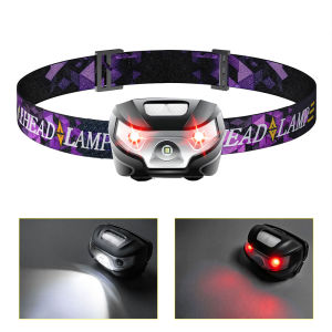Newest Powerfull Headlamp Rechargeable Headlight 2*LED Red Lights Flashlight Camping Torch Light With USB Flash Lamp Lantern