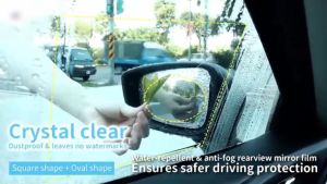 Bộ 4 Miếng Dán Chống Bám Nước Gương Kính Ô Tô Tấm Dán Nano Chống Thấm Mưa Và Sương Mù Xe Hơi Cao Cấp