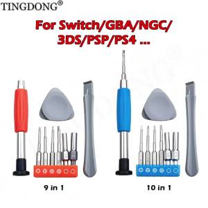 Screwdriver Set Game Console Repair Tool Kit Disassembly Opening Pry Tool For Switch GBA 3DS PSP NGC PS4 Repair Parts