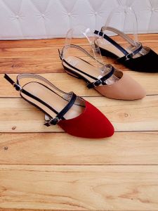 ABBUSHOES AG 33: Sepatu Slop Bapau Tali 3cm