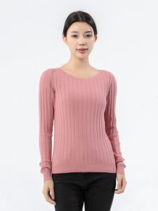 Ladies Spring Autumn Cashmere Knitwear Short round Neck Casual Top YD94 Multiple Styles Comfortable Commute Pure Color Long Sleeves