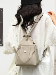 Womens Multi-pocket Crossbody Backpack Small Size Multi-layer Soft Shoulder Bag Commuter Style Fashionable Trendy 2025