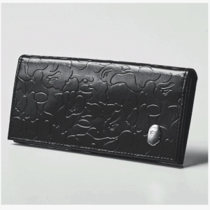 Bape Long Textured Wallet (Black) *Jap Magazine GWP*