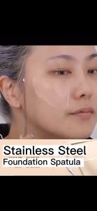Foundation Brush Ultra-Thin Professional Flat Makeup Brush Concealer Brush Facial Mask One-Word Brush,Dual Heads Makeup Toner Spatula Mixing Stick Foundation Cream Mixing Tool Cosmetic Make Up Tool