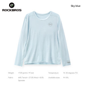 RockBros | ROCKBROS Long Sleeve Cycling Top Quick Dry Breathable Soft Skin-friendly Cycling Shirt Elastic Moisture Wicking Outdoor Jersey