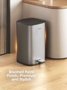 ecoco | Aesthetic Large Capacity Stainless Steel Kitchen Trash Can