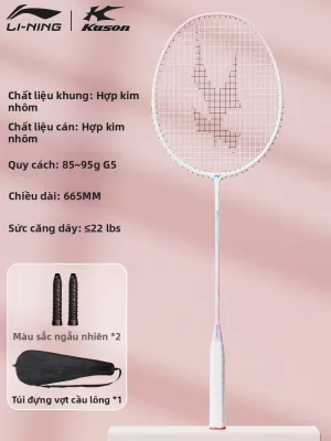 Li-Ning | Vợt Cầu Lông Siêu Nhẹ Toàn Bộ Carbon cho Người Lớn Đơn và Đôi
