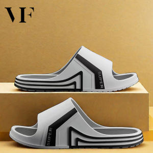 VFASION Mẫu Mới Dép Quai Ngang Nam Nữ Đế Cao GIày Dép Đi Chơi