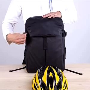 กระเป๋าเป้สีดำผู้ชาย แฟชั่น Backpack รุ่น G046 กระเป๋าเป้