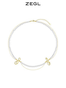 สร้อยคอโซ่เชือก ZEGL Designer Series สำหรับผู้หญิง ดีไซน์เก๋ไก๋ โซ่กระดูกไหปลาร้า จี้ โซ่โลหะผสม จี้ประดับเพชรเทียม โซ่โลหะผสม โซ่โลหะผสม