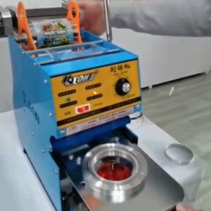 Máy dán miệng ly ETON D7 máy ép miệng ly từ 300ml đến 700ml