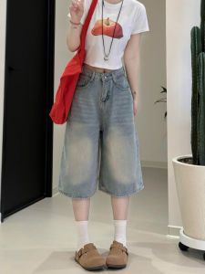 ขายส่งผ ในทรงเดโมค ทรงหลวมๆ เย็บตะเข็บ กางเกงยีนส์สำหรับบ๊อตติกกอล์ฟทรงไม่ทรงท่อเลือดซึ้งเข้าหลัง