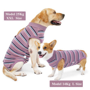 Dog Surgery Recovery Suit for Neuter Anti-Lick Abdominal Wounds Bite Protective Outfit Breathable Spay Suit for Medium Large Dog