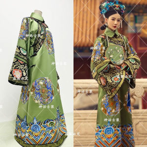 Qing Dynasty Empress Costume Flag Dress Ancient Palace Lady Stage Costume Photography Traditional Chinese Ethnic Womens Dress