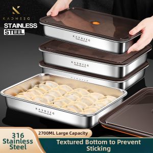 Preservative Stainless Steel Dumpling Storage Box