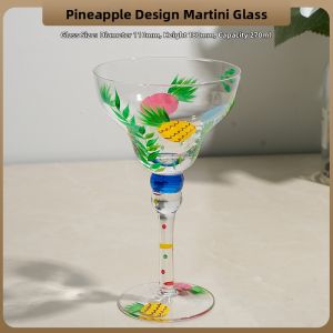 FLOWER MOO | Hand-painted Customized Margarita Cocktail Glasses
