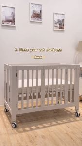 [Vistawood & Funbies] Arora Folding Cot + Mattress + Mosquito Net + Anti-Dust Cover (Full Set)