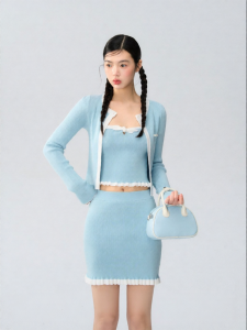 La lune Du ciel | Áo Thun Không Tay Thiết Kế Dệt Kim Casual