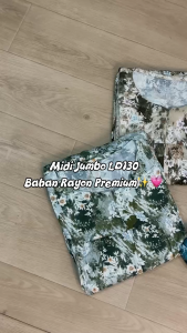 Midi Jumbo Wanita Ld 130 Cm Bahan Rayon Premium Kekinian Fit To 4XL