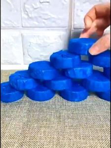 น้ำยาทำความสะอาดโถส้วมอัตโนมัติสีน้ำเงิน 10 แพ็ค | ระบบขจัดคราบถังสำหรับสุขอนามัยในห้องน้ำ